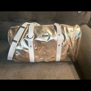 Versace Parfums Gold PVC Weekend Travel Bag Duffel